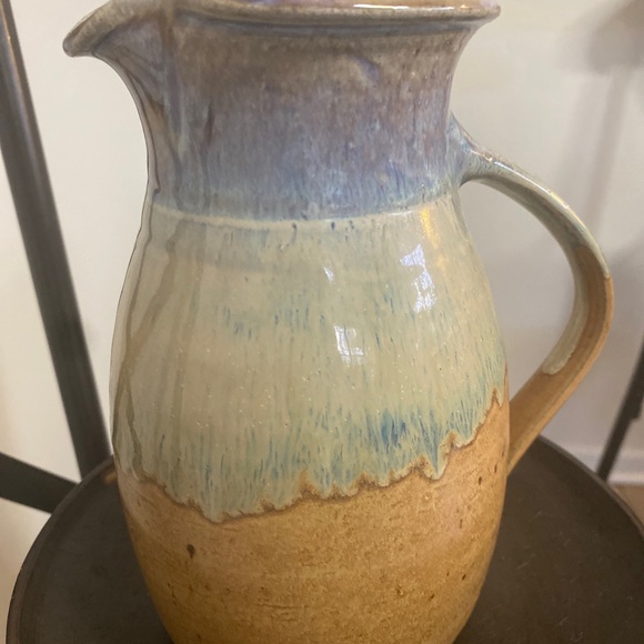Artisan Art Pottery Pitcher - Picture 2 of 5